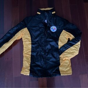 Women's NFL  Steelers Black and Gold Jacket